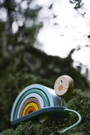 Drewniany tęczowy żółwik do ciągnięcia Sweet Cocoon, Janod