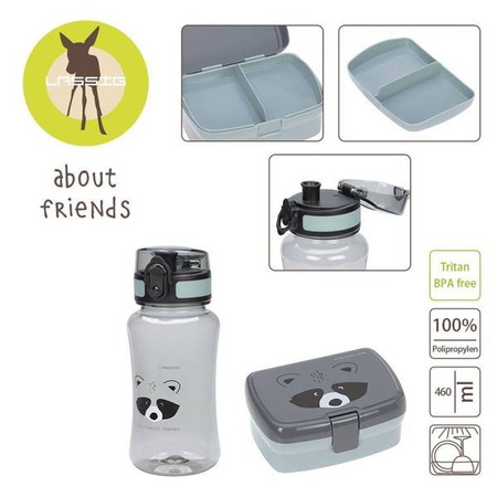 Lassig Zestaw na lunch Lunchbox + Tritanowa butelka - bidon 460 ml About Friends Szop