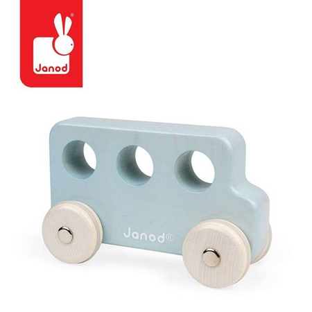 Drewniane pojazdy Sweet Cocoon, opakowanie zbiorcze 8 sztuk (3 modele: 3+3+2), Janod