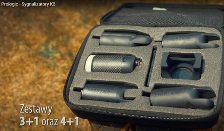 Zestaw centralka i  Elektroniczny Sygnalizator Brań Prologic K3 Bite Alarm Set 3+1 (62040)