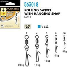 KRĘTLIK Z AGRAFKĄ K3018 2/23kg OP.5SZT KAMATSU 563018002