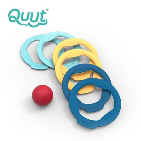 QUUT Gra Ringo z 6 obręczami i piłeczką, opakowanie zbiorcze 10 sztuk