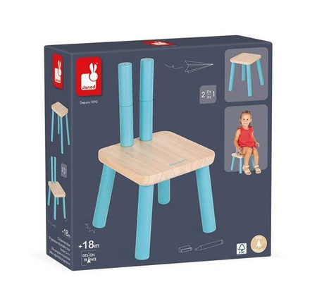 Drewniane progresywne krzesełko 18 m+, Janod