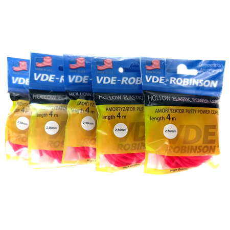 Amortyzator latexowy 800%, pusty, 2,56mm, 4m różowy VDR Team 67-AH-425