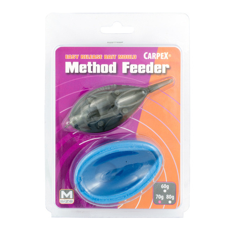 Koszyk Carpex Method Feeder z gumową formą rozm. M, 80g Carpex 83-CZ-M80