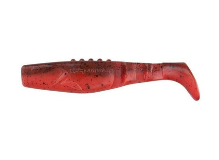 Ripper  Phantail PRO - BLOODY KILLER 2"/5cm 5szt./bag FLUO RED/MOTOR OIL black glitter BOX    DRAGON CHE-PT20D-51-455