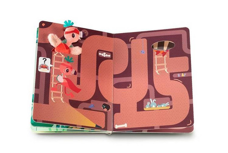 LILLIPUTIENS Książeczka przygodowa z mini-przytulanką kartonowa „Anais superbohaterka” 2 l+