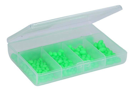 KOMPLET KORALIKÓW OWALNYCH FLUO - ROZ. 4,5,6,7,8 - op.250szt. MIKADO AM-SUR-K02-SET-LU