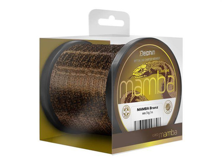 ŻYŁKA KARPIOWA MAMBA Carp / Bronz 0,28mm 6,1kg 600m Delphin (101002714)