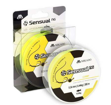 ŻYŁKA - SENSUAL N.G. CARP 0.45mm/30kg/300m - ŻÓŁTA - op.1szp. ZSN110-300-045 MIKADO 