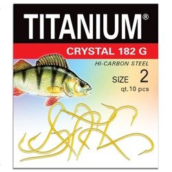 Haczyk Titanuim CRYSTAL (10 szt.), rozm. 2 Robinson 02-P-182G-02