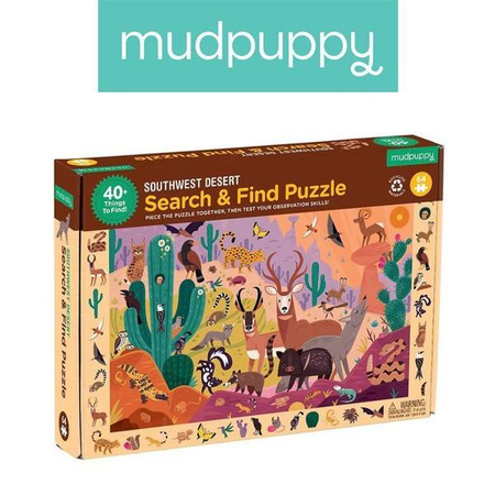 Mudpuppy Puzzle obserwacyjne Amerykańska pustynia 64 elementy 4+