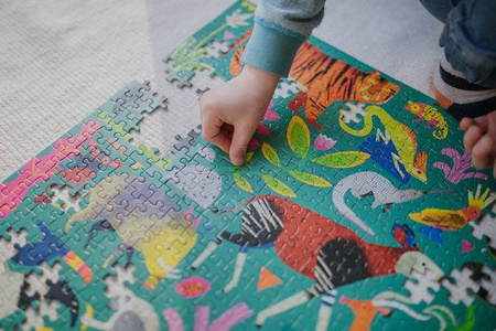 Mudpuppy Puzzle rodzinne Zwierzęta z lasu deszczowego 500 elementów 8+