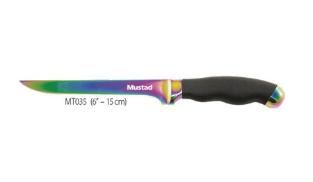 MUSTAD - nóż szefa z ostrzem pokrywanym tytanem  15 cm     DRAGON NMU-A-MT035