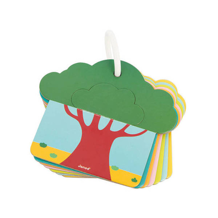 Karty sensoryczne Sawanna 7 elementów 12 m+, Janod