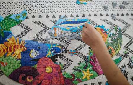 Mudpuppy Puzzle konturowe wieloryb Życie oceanu 300 elementów 7+