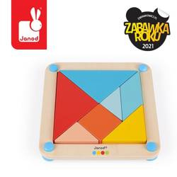 Drewniana układanka Tangram Essentiel, Janod