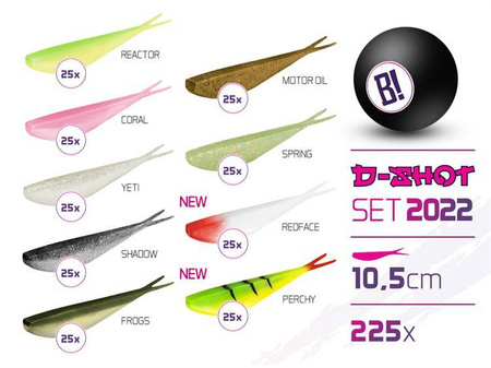 Zestaw przynęt BOMB D-SHOT set 2022 10,5cm / 225szt 10,5cm Delphin (101002970)