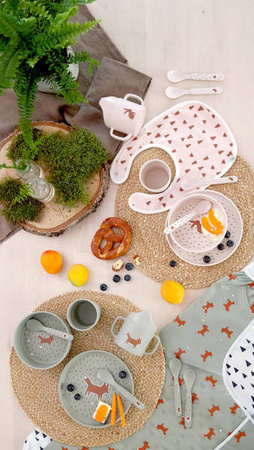 Lassig Komplet naczyń dla dzieci Little Forest Zajączek