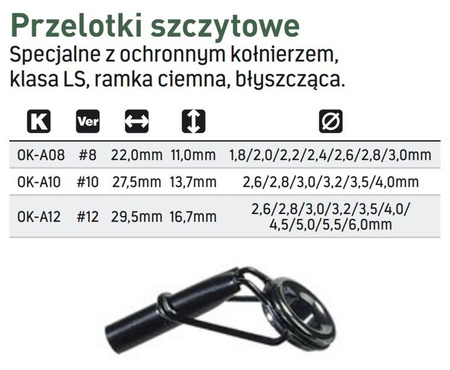 PRZELOTKA SZCZYTOWA SIC ZIRCONIA 8/2.4 1X10SZT JAXON OK-A0824