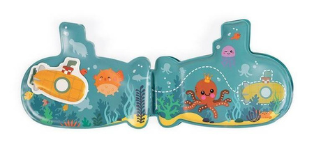 Książeczka aktywizująca do kąpieli Łódź podwodna 12 m+, Janod