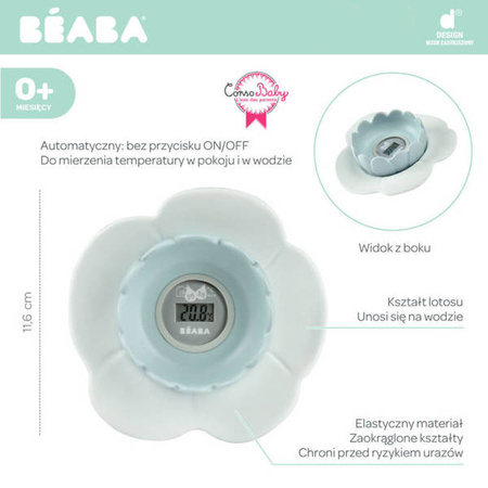 Beaba Termometr do kąpieli Lotus Green Blue