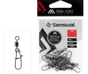 KRĘTLIK ROLKOWY Z AGRAFKĄ SPINNINGOWĄ - BN - Nr. 16 - op.10szt. MIKADO HX3050-016