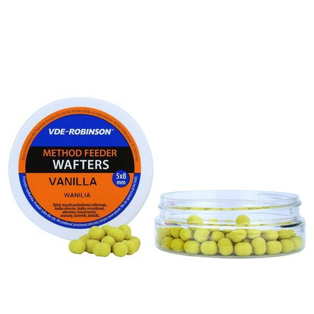 Przynęta VDE-Robinson Wafters 5x8mm, wanilia, 15g VDR Team 62-B3-VAN