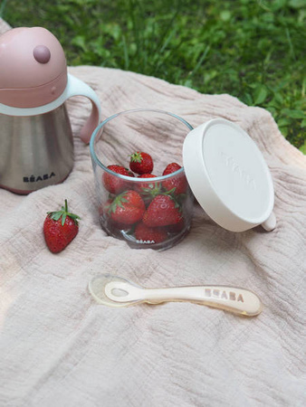 Beaba Łyżeczka silikonowa 8m+ pink