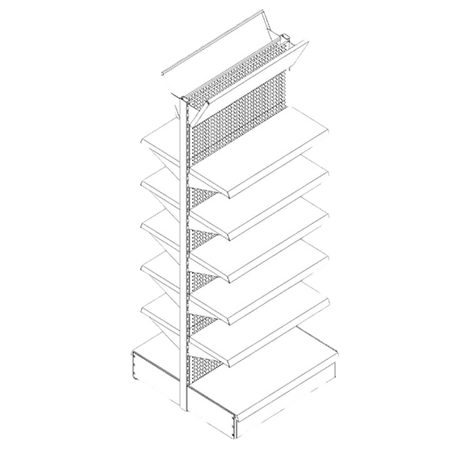 METAL DISPLAY DOUBLE SIDED HIGH W90XH220CM 100 HOOKS INCL Other brands (74600)