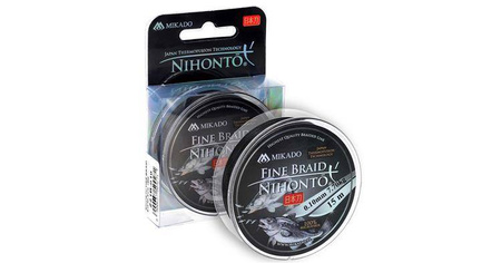 PLECIONKA NIHONTO FINE BRAID  008 BLACK 15M MIKADO Z21B-008