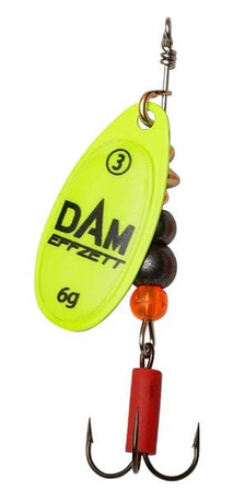 BŁYSTKA OBROTOWA EFFZETT FLUO SPINNER 3G / #1 / YELLOW DAM 60657