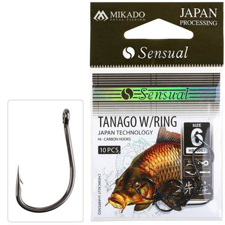 HACZYK SENSUAL - TANAGO W/RING Nr 6 BN - torebka 10szt. MIKADO HS10003-6B