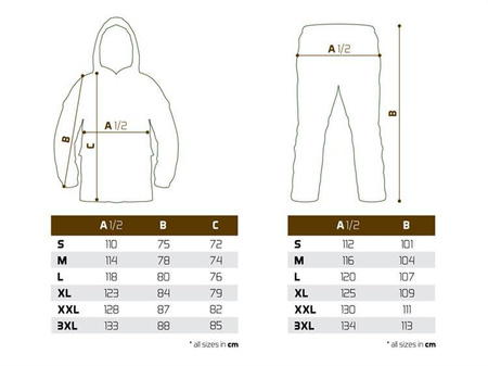 Wodoodporny dwuczęściowy kombinezon Delphin FORTEC L Delphin (101002979)
