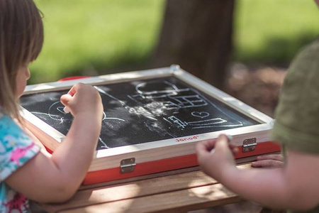 Tablica z magnesami w walizce 4 w 1, Janod