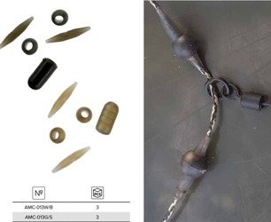 ZESTAW KARPIOWY TYPU - HELICOPTER COMPLETE GRAVEL/SAND - op. 3szt MIKADO AMC-013G/S