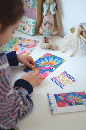 Zestaw artystyczny Czarodziejskie cyrkonie Piękne ptaki 7+, Janod