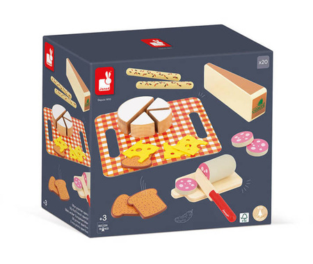 Zestaw Francuski aperitif deska serów i wędlin 3+, Janod