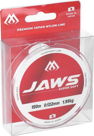 ŻYŁKA - JAWS SUPER SOFT 0.122mm/1.95kg/150m TRANSPARENTNA - op.1szt. MIKADO ZJSS-150-0122
