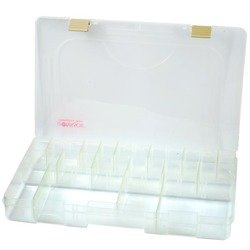 Pudełko wędkarskie z regulowanymi przegrodami 36x22,5x5cm Robinson 74-TW-R22