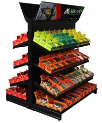 REGAŁ-GONDOLA NA PRZYNĘTY MIĘKKIE (133cm x 123cm x 176cm) - op.1szt. MIKADO R-REG-002