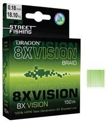 Plecionka  Street Fishing 8X VISION 0.18 mm/18.10 kg zielona fluo 150 m DRAGON PDF-42-02-418