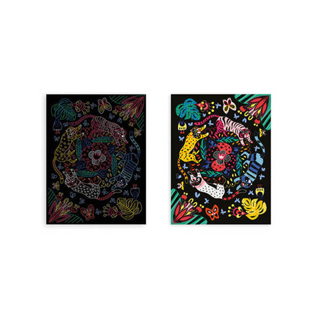 Multi - zestaw kreatywny 8 kreacji Wydrapywanki 7+, Janod