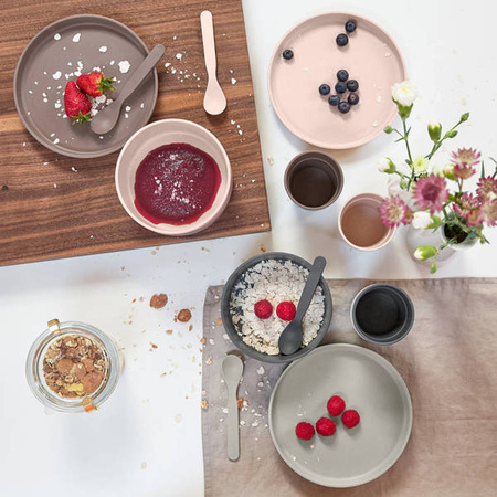 Lassig Komplet naczyń dla dzieci Uni anthracite