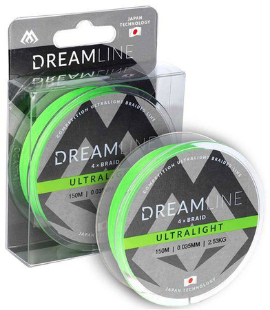 PLECIONKA - DREAMLINE ULTRALIGHT - 0.058mm/4.43kg/150m - FLUO ZIELONA  - op. 1szp. MIKADO ZDL000FG-150-0058