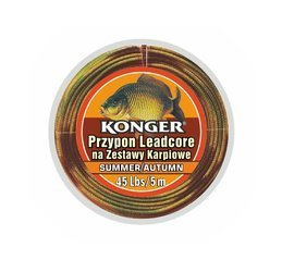 PRZYPON LEADCORE SUMMER AUTUMN NA ZESTAWY KARPIOWE 45Lbs/5m TEAM CARP KONGER 960000156