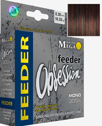Żyłka MegaBAITS  OBSESSION  FEEDER 300 m 0.30 mm/10.35 kg camou/4-kolor. ciemna    DRAGON PDF-30-26-130