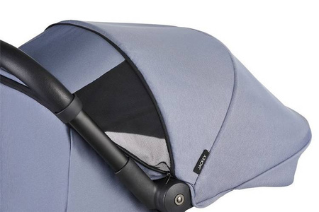 Easywalker Jackey Kompaktowy, samoskładający się wózek spacerowy z torbą transportową Steel Grey