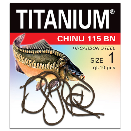 Haczyk Titanium CHINU (10 szt.), rozm. 1 Robinson 02-P-115BN-01