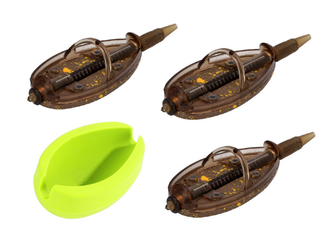 KOMPLET KOSZYKI, KOSZYCZKI METHOD FEEDER "DOUGLAS" L 3x30 g + FOREMKA MIKADO AMFN03L-SET30B